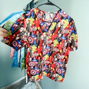 Marvel’s Avengers Scrub Top